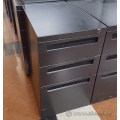 Inscape Black 3 Drawer Box Box File Pedestal
